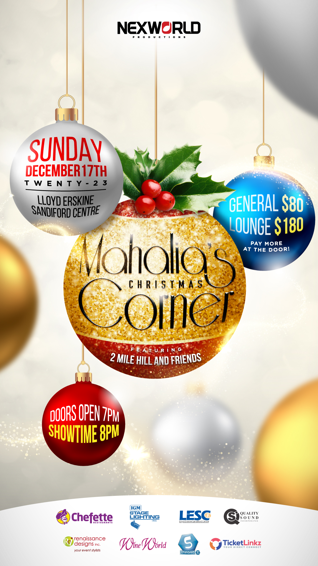 Mahalia's Christmas Corner presents 2 Mile Hill and Friends